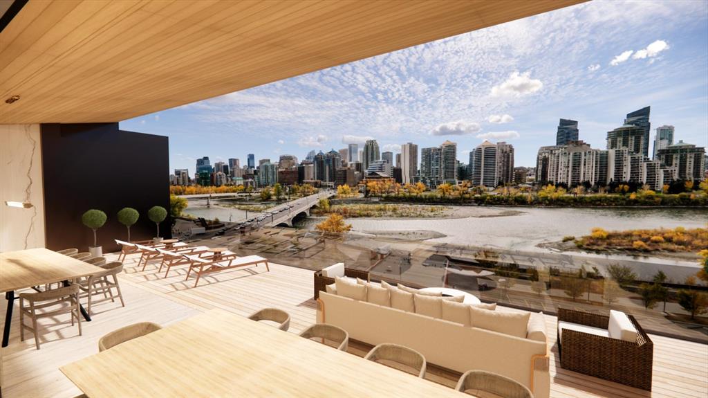 Rendering of the sky lounge