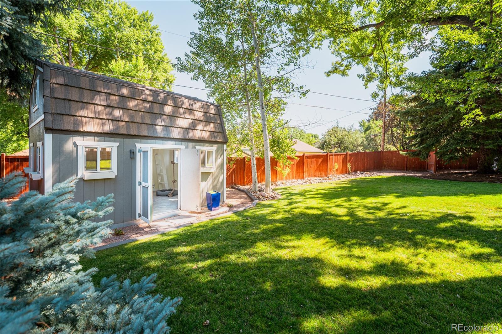 The finished shed breathes imagination and creativity.