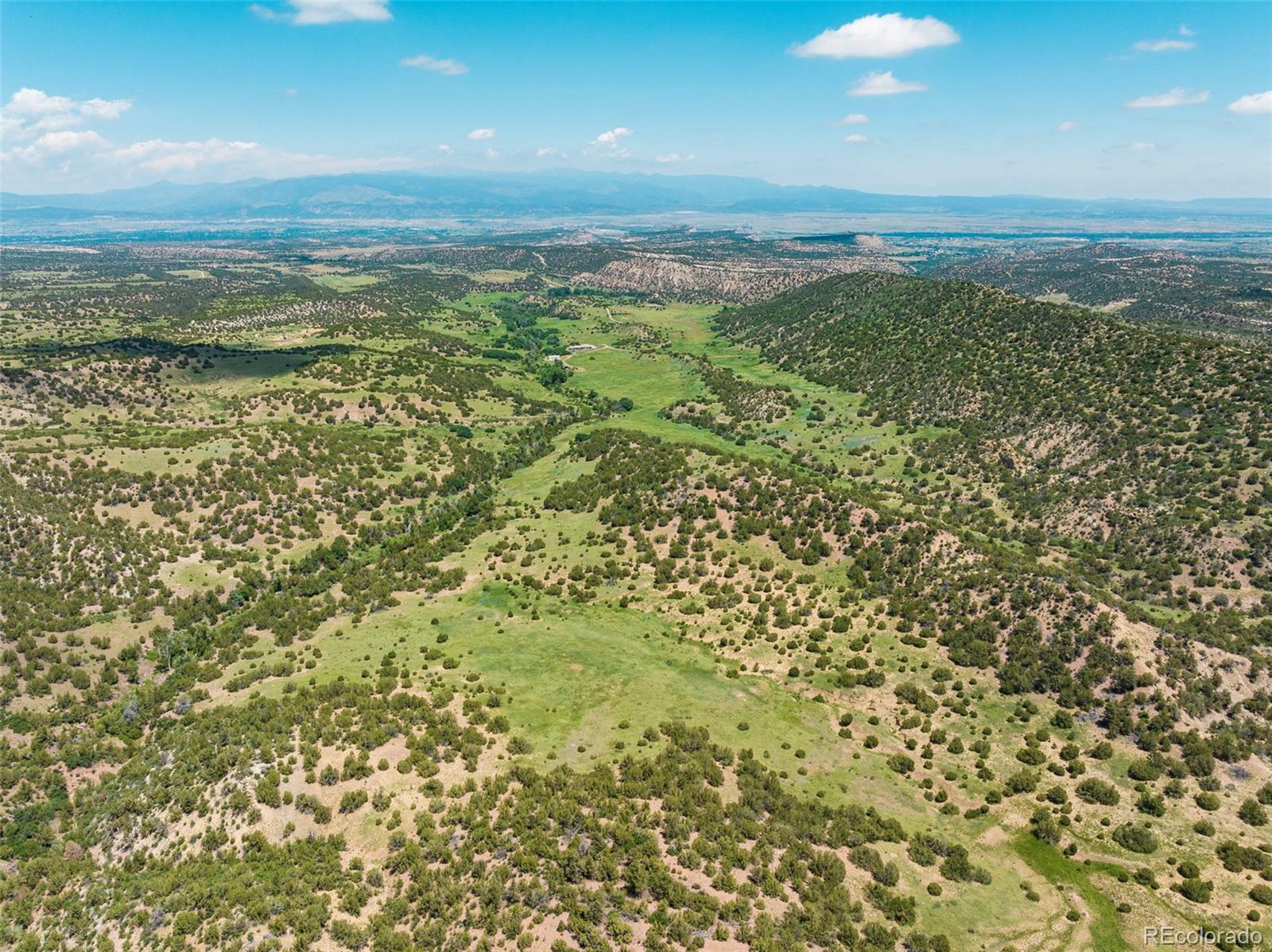 Aerial view of the land