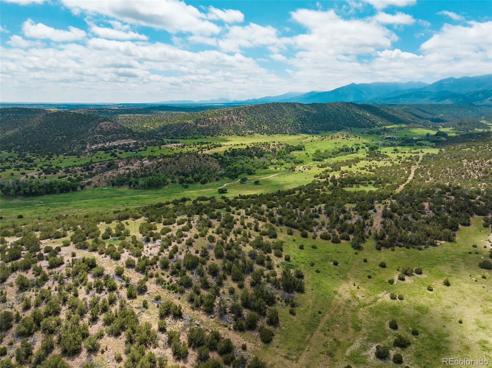 Aerial view of the land