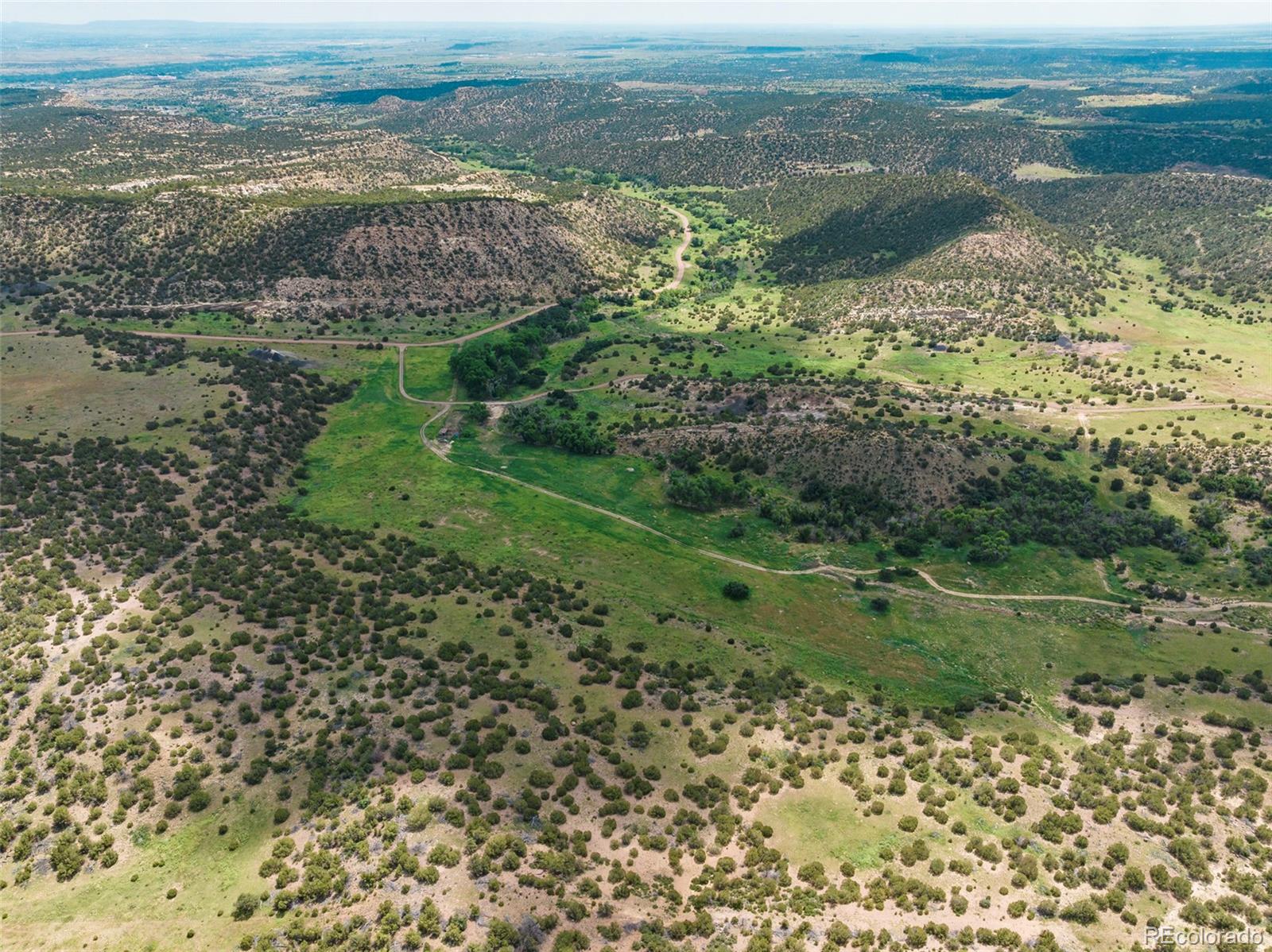 Aerial view of the land