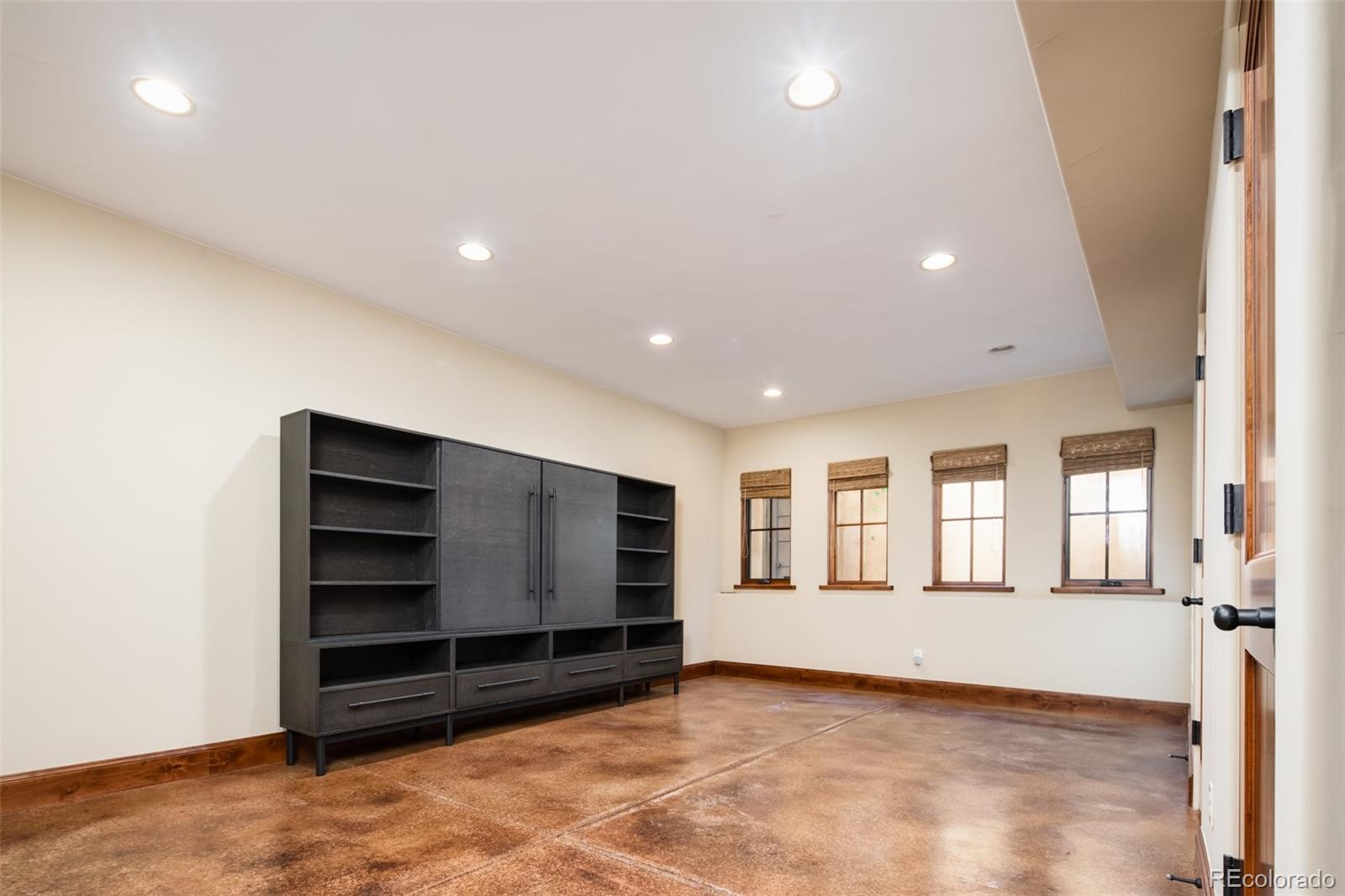 Family Room with Entertainment Center