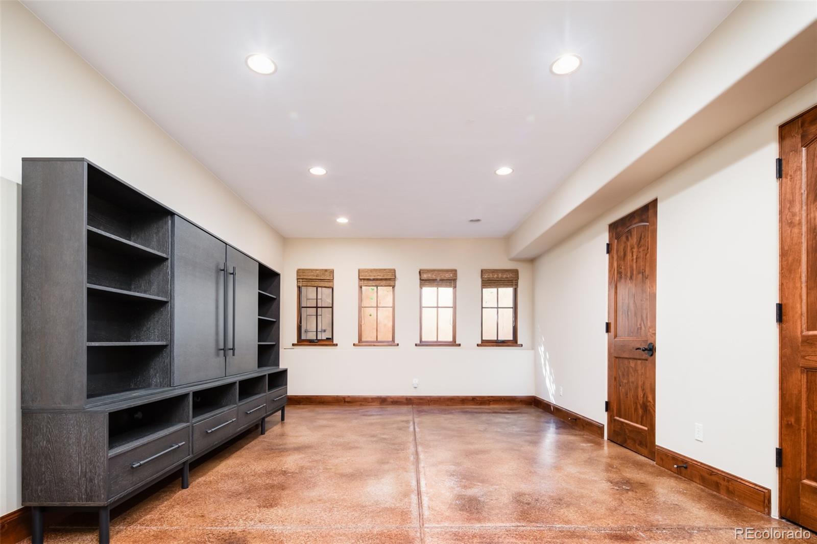 Family Room with Entertainment Center