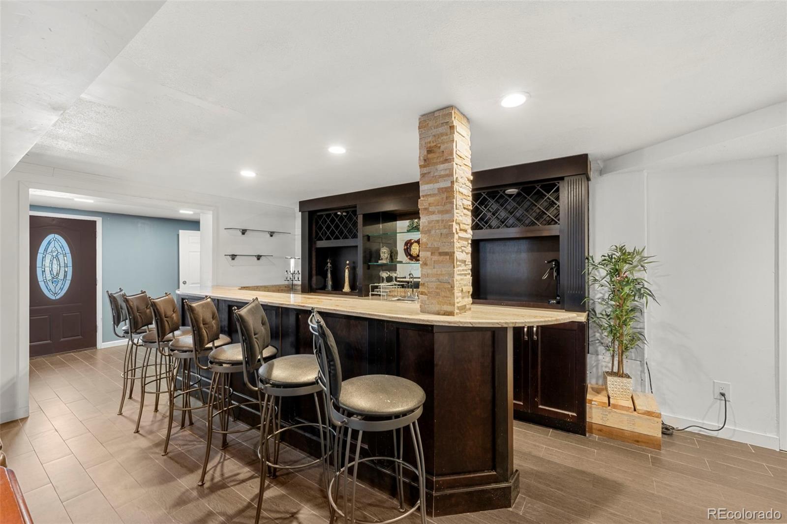 Custom Basement Bar