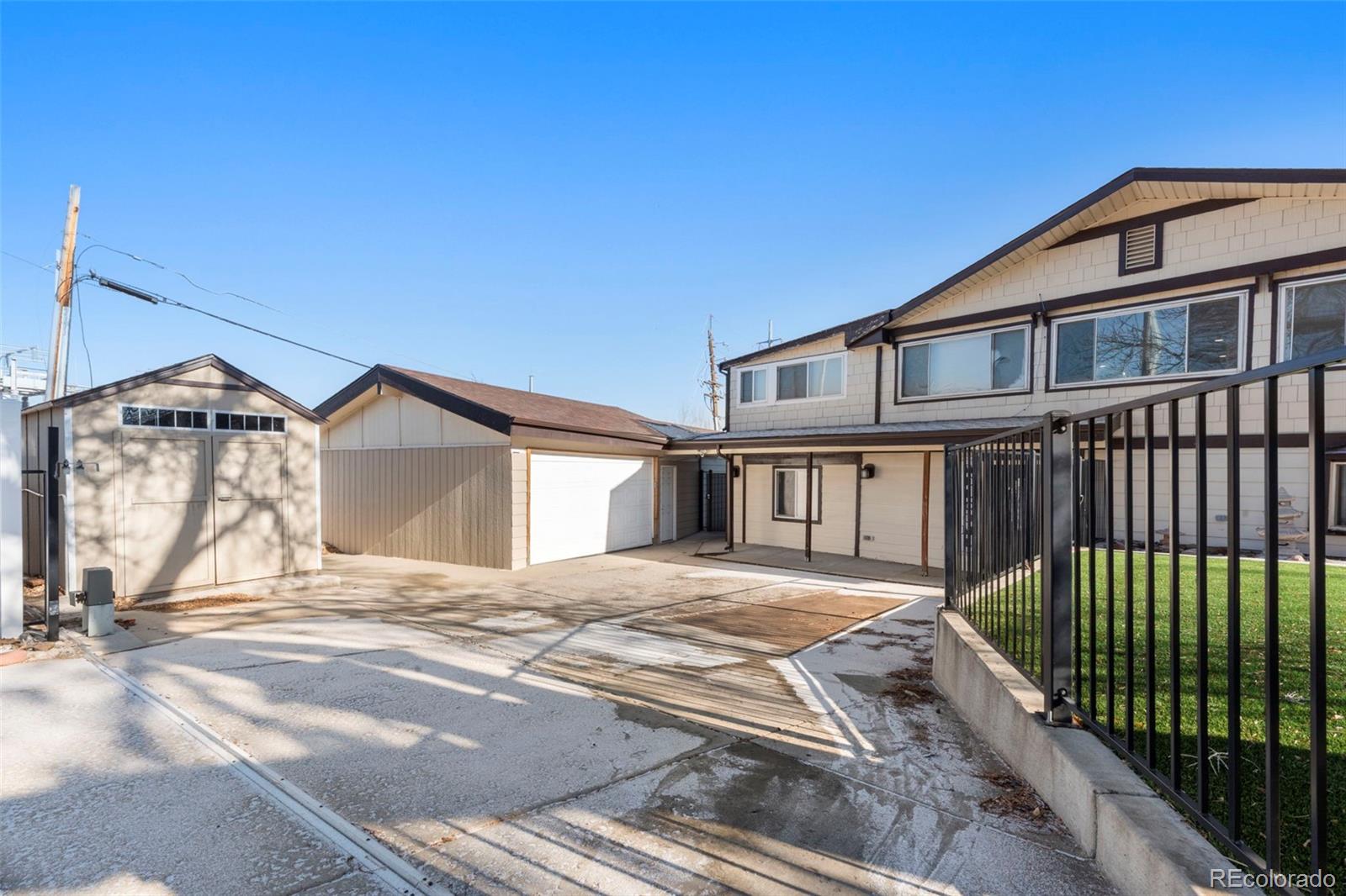 Driveway + Storage Shed