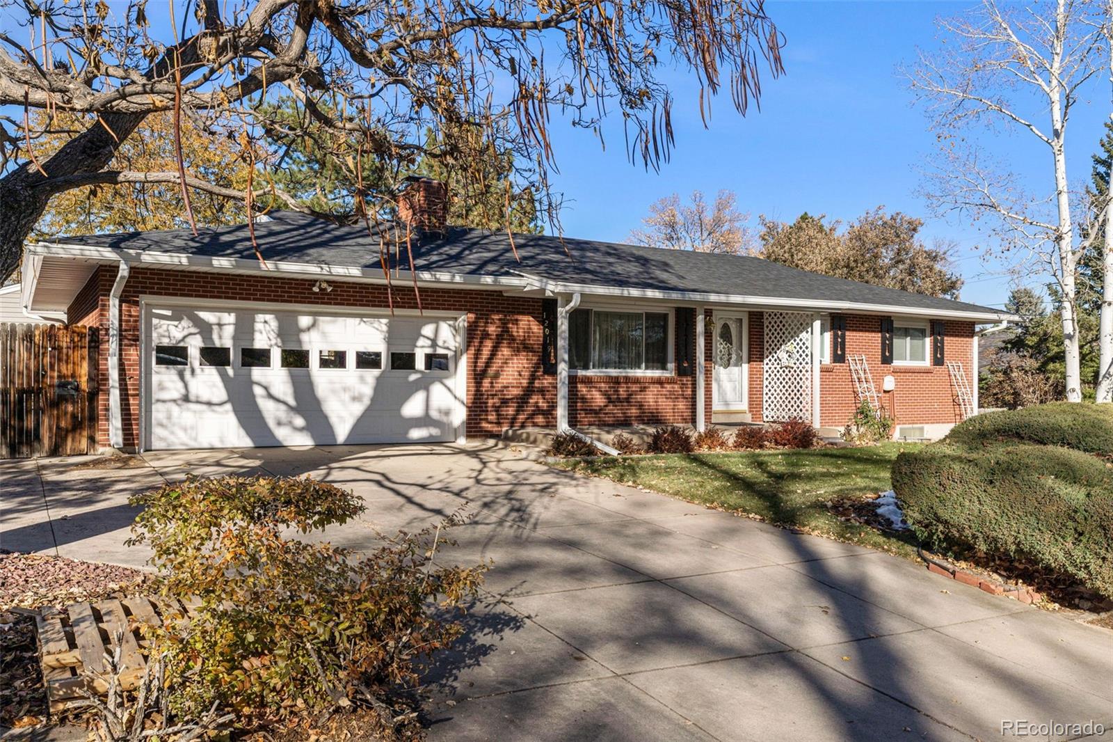 South-facing driveway for easy snow melt