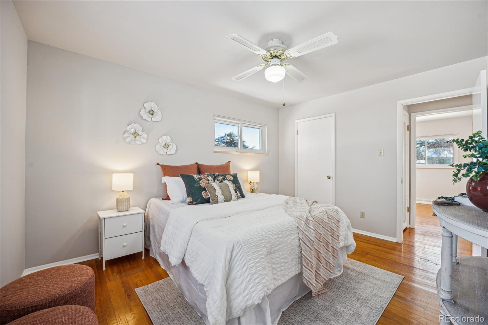 Primary bedroom has a walk-in closet