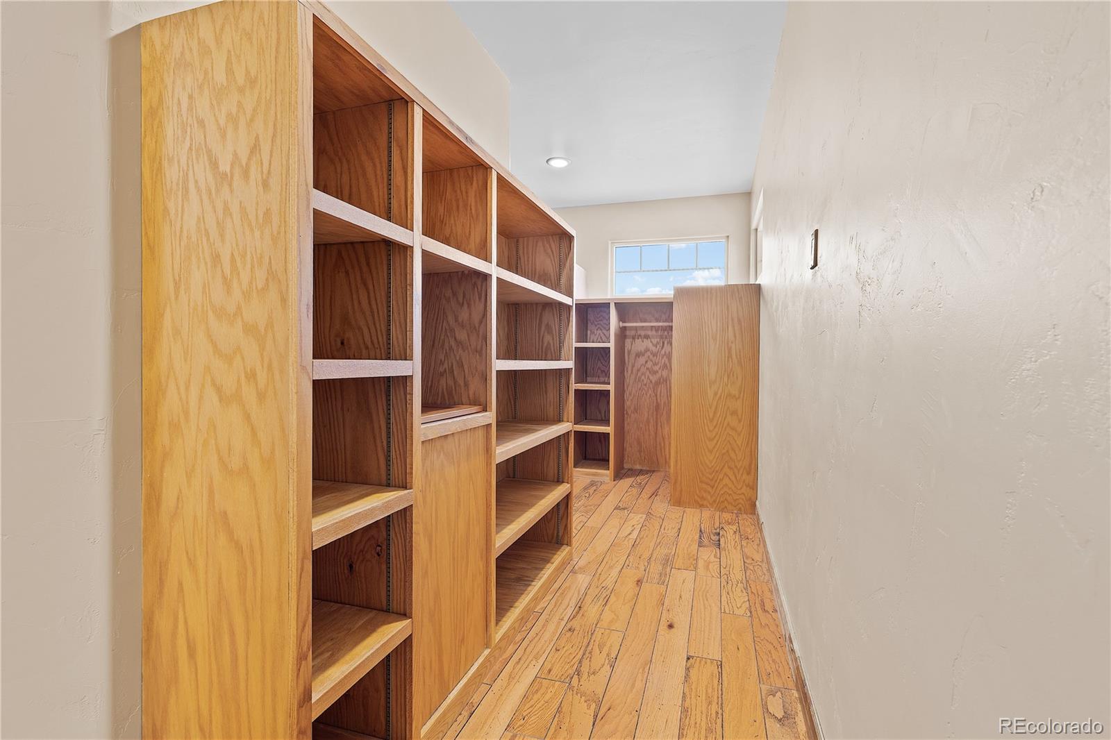 enormous walk-in closets