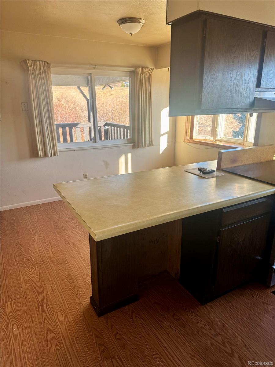 Kitchen looking towards eating area