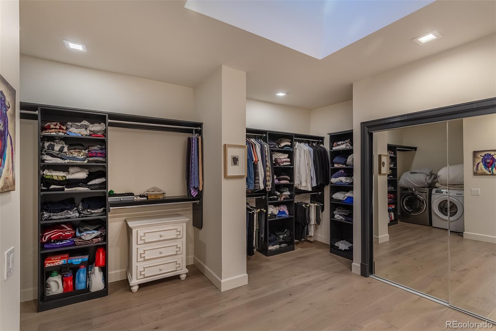 Two primary closets