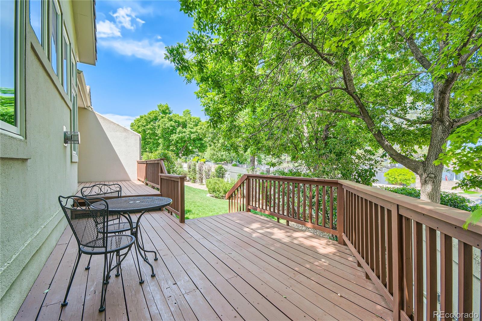 Enjoy privacy on your back deck