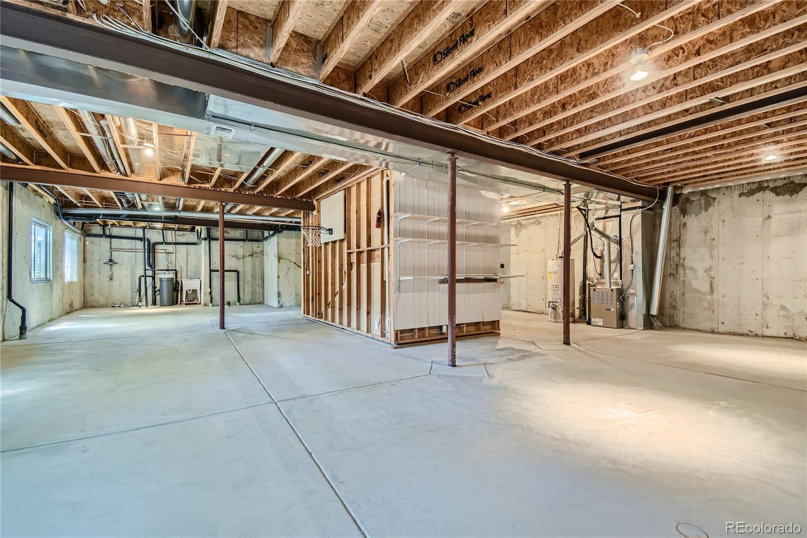 10 foot ceiling in basement + daylight windows