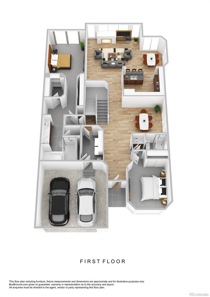 Main level 3-D rendering