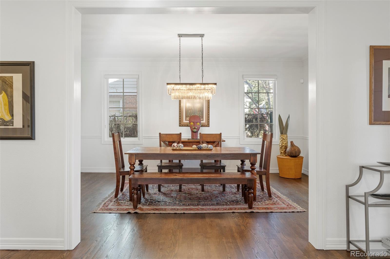 Dining room which attaches to kitchen via a butler's pantry