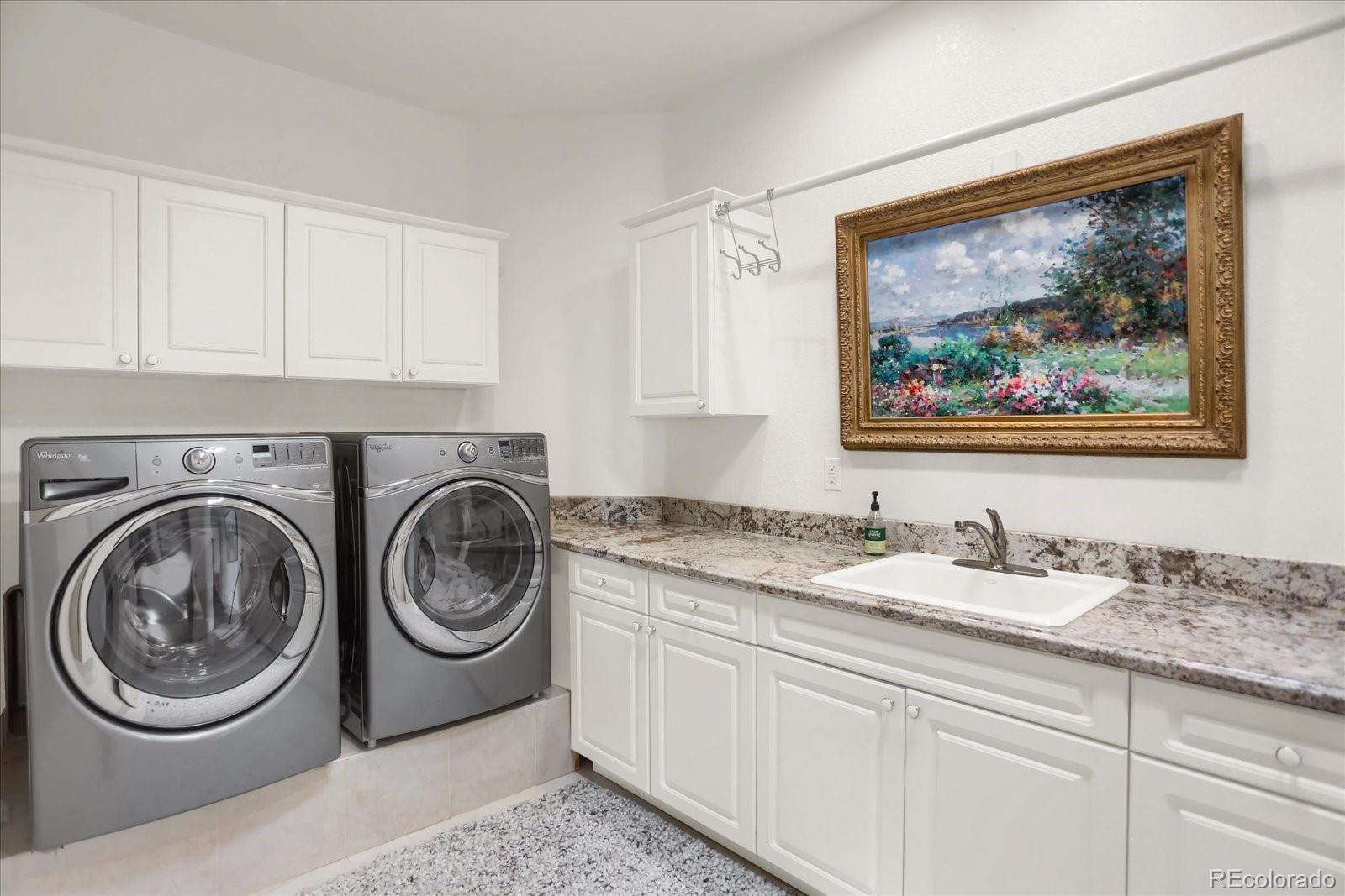 Upstairs laundry room