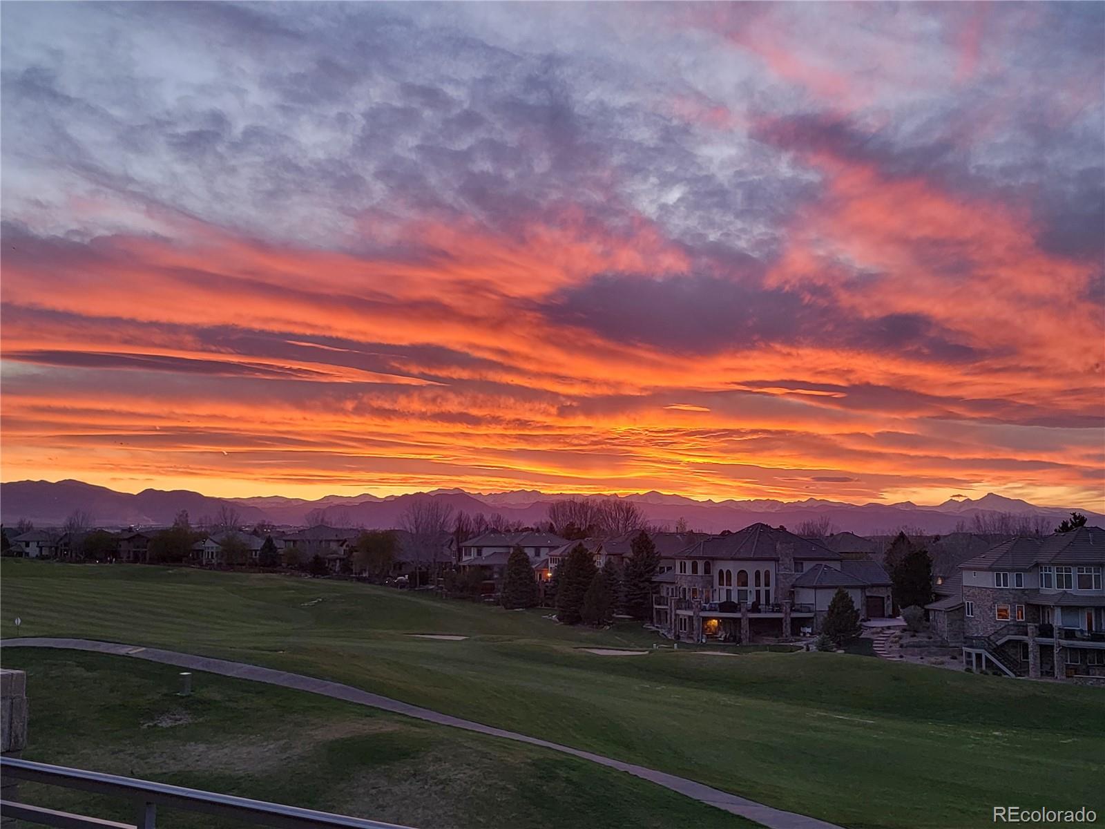 Sunset from back deck