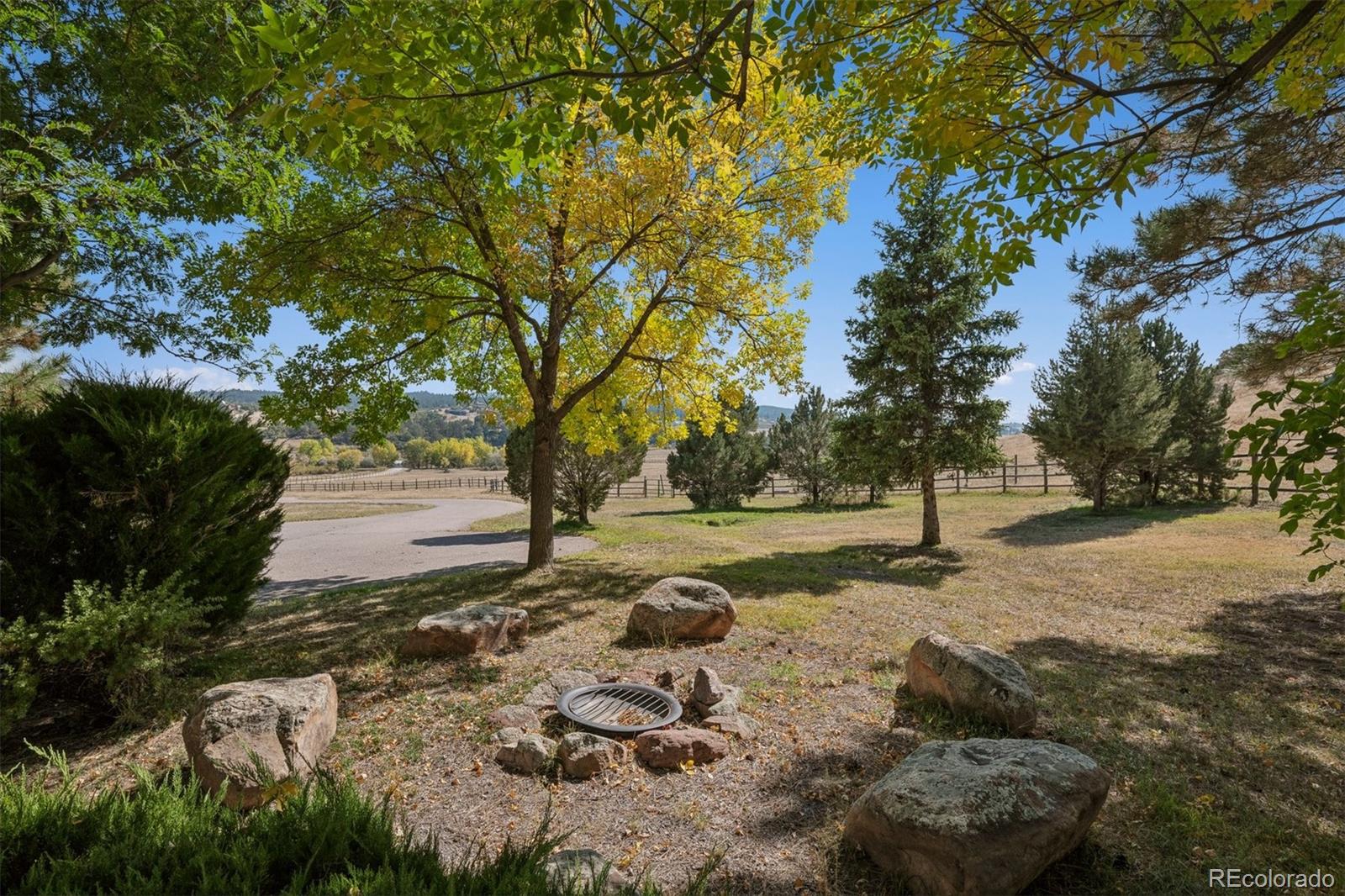 Mature Landscape, with Fire Pit