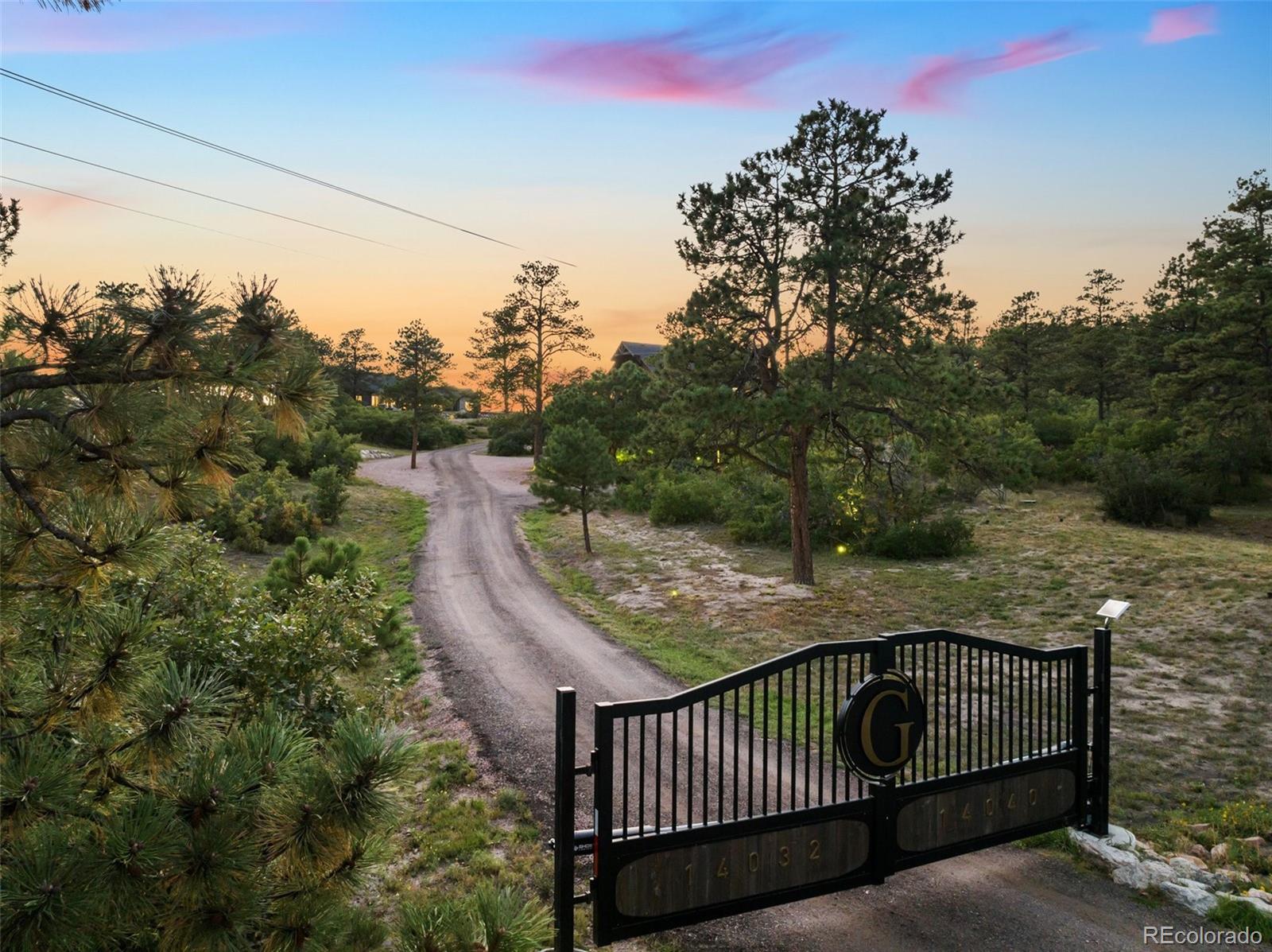 Private, solar powered gate