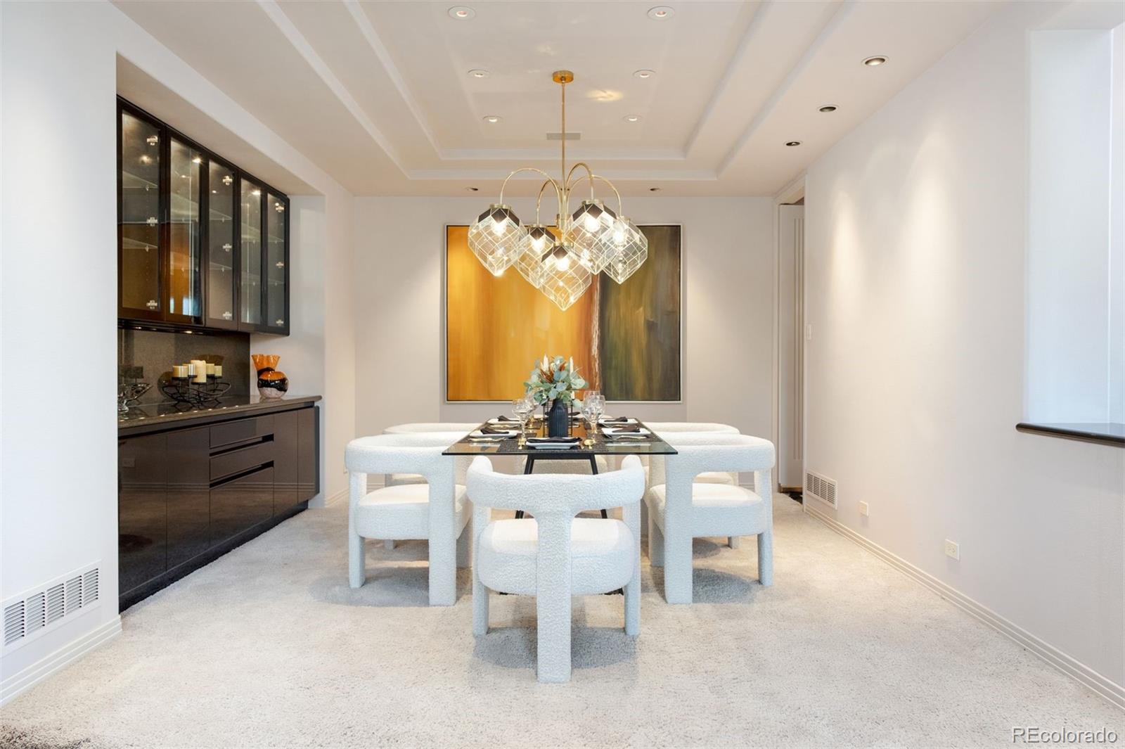 Formal Dining with Built-In Credenza