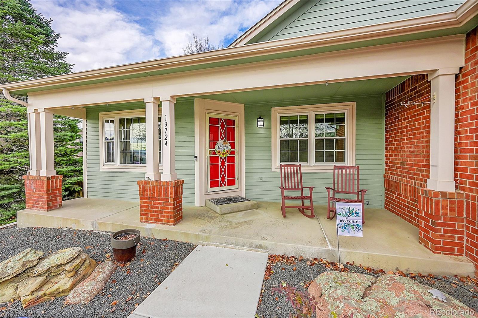 Inviting front porch