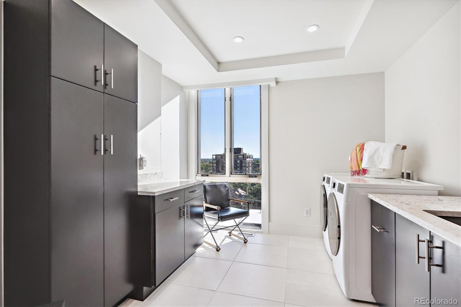 9th floor bathroom with stunning designer tile