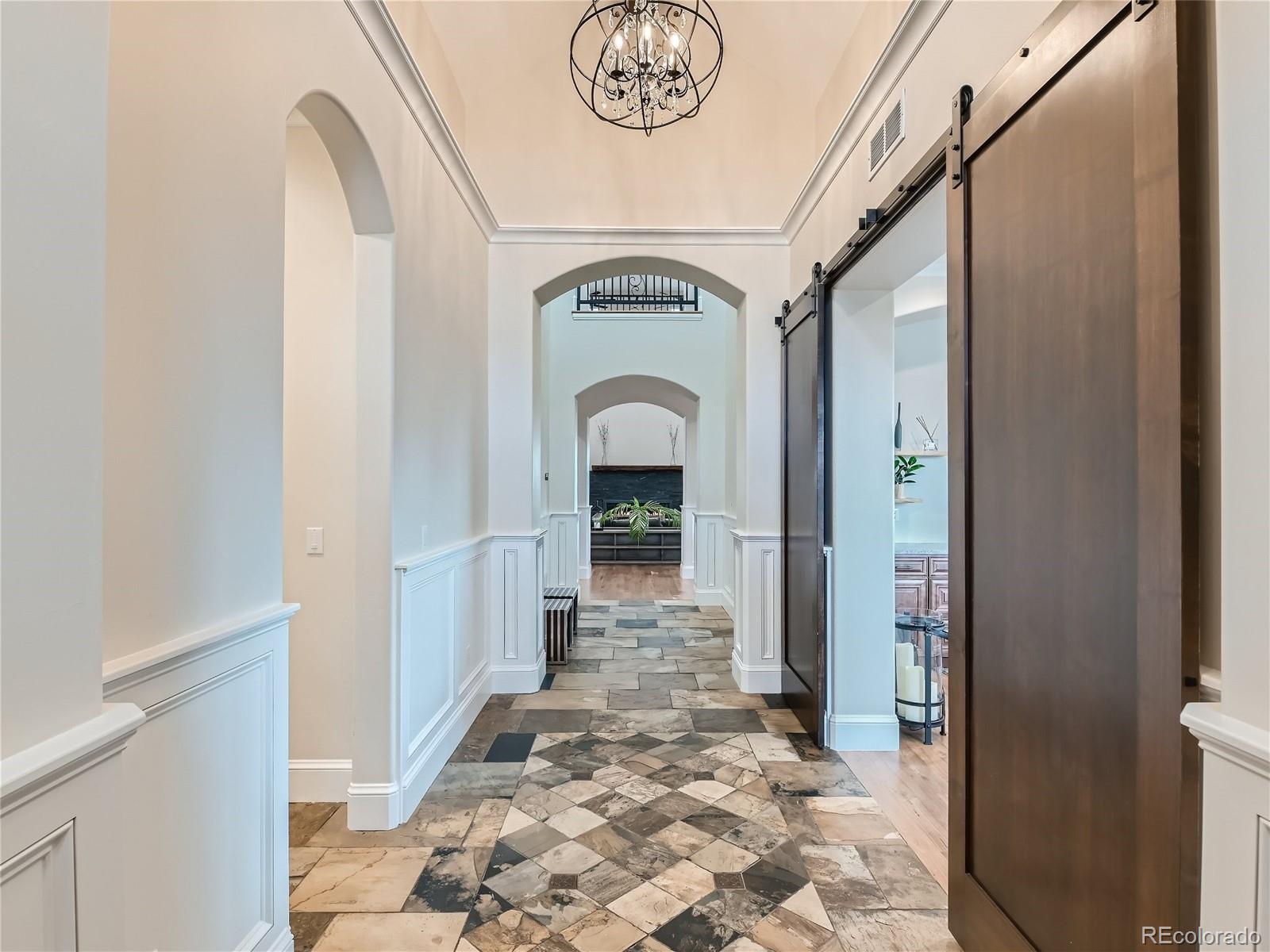 Grand entry foyer creates a striking first impression