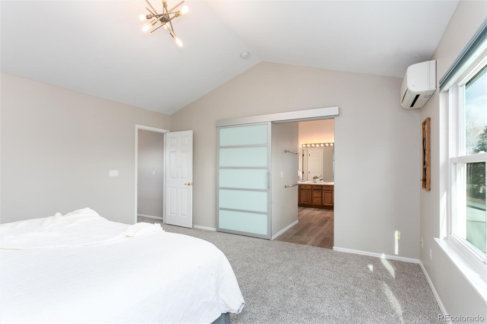 Glass Barn Door to En Suite