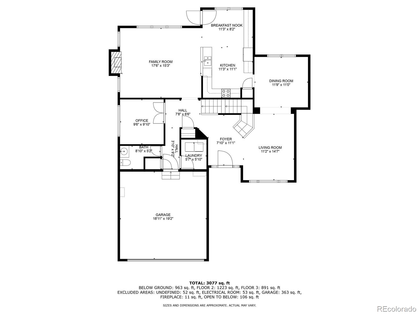 Main Level Floor Plan