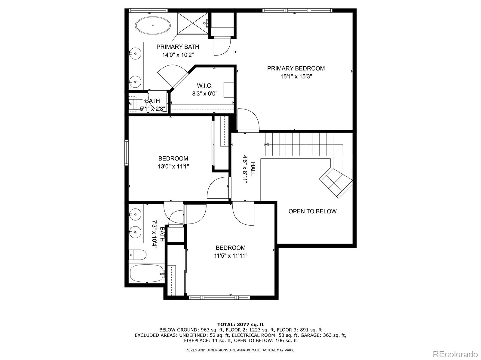 Upper Level Floor Plan