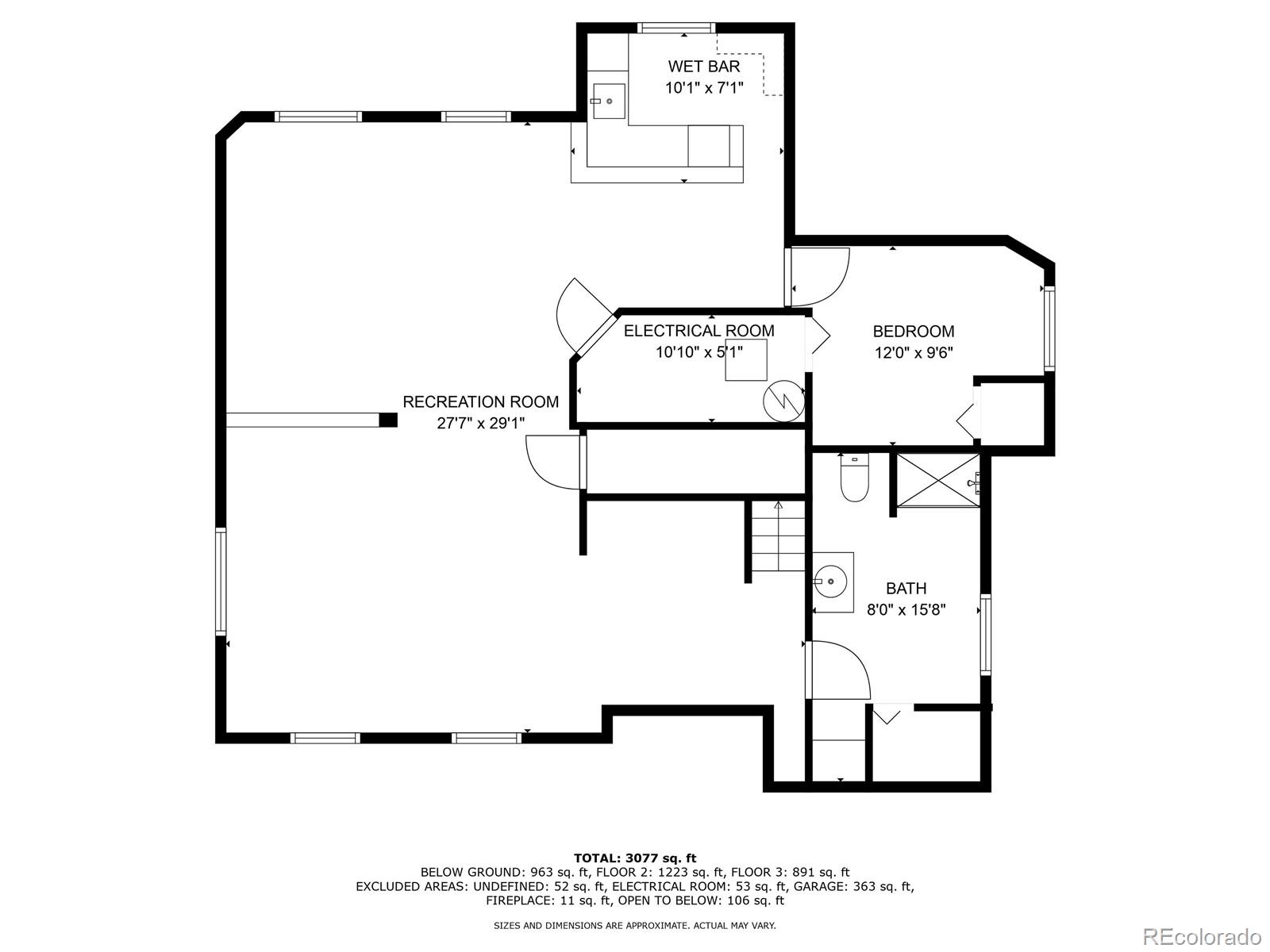 Basement Level Floor Plan