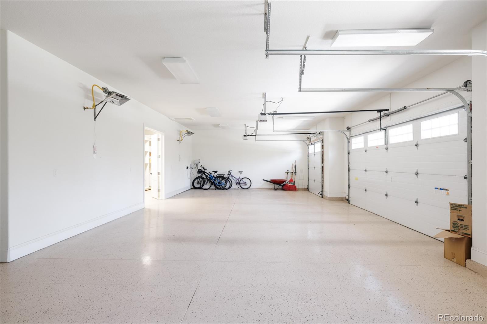 4-car garage with EV charging plug