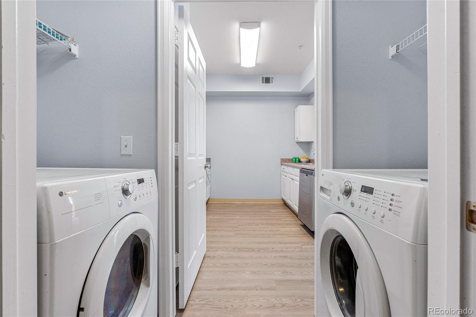 Full size washer and dryer included!