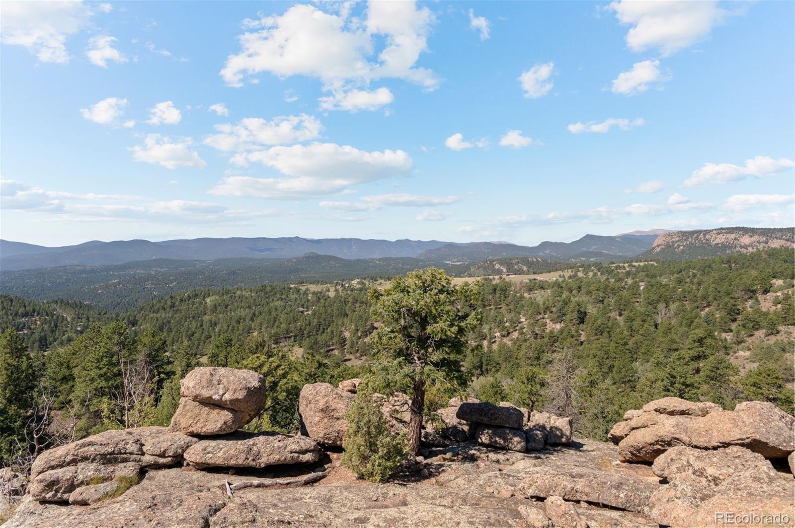 Western view off rock outcropping.