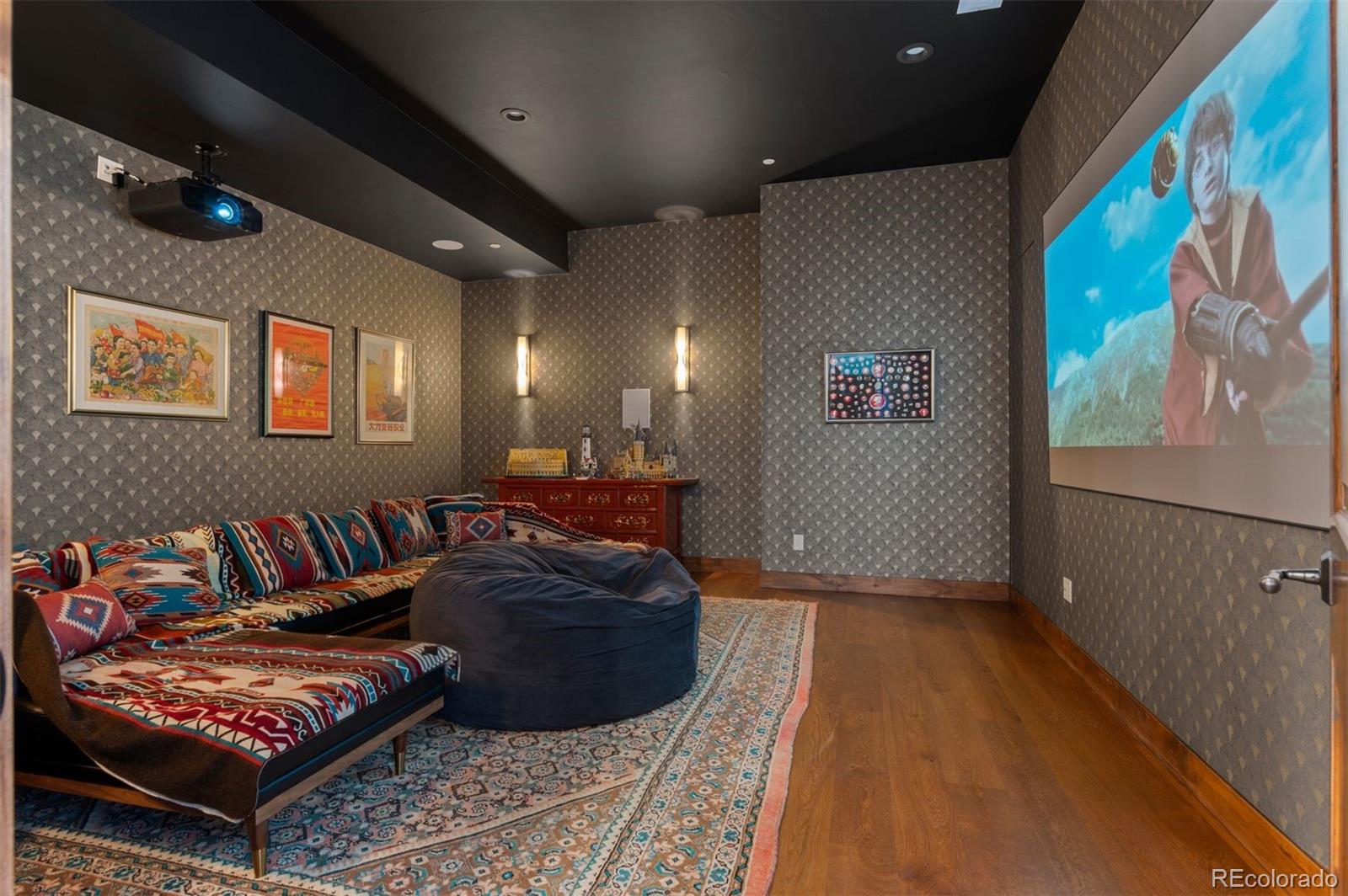 Theater room with automated lighting!