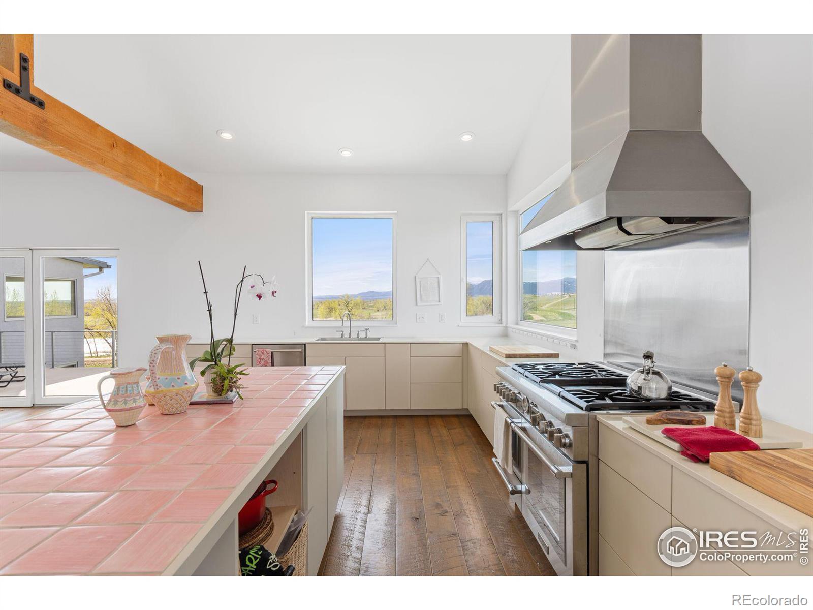 Custom Kitchen with Haystack Mountain Views