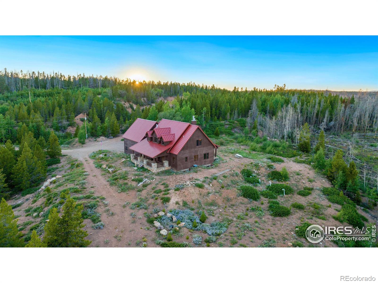 Overhead view of cabin