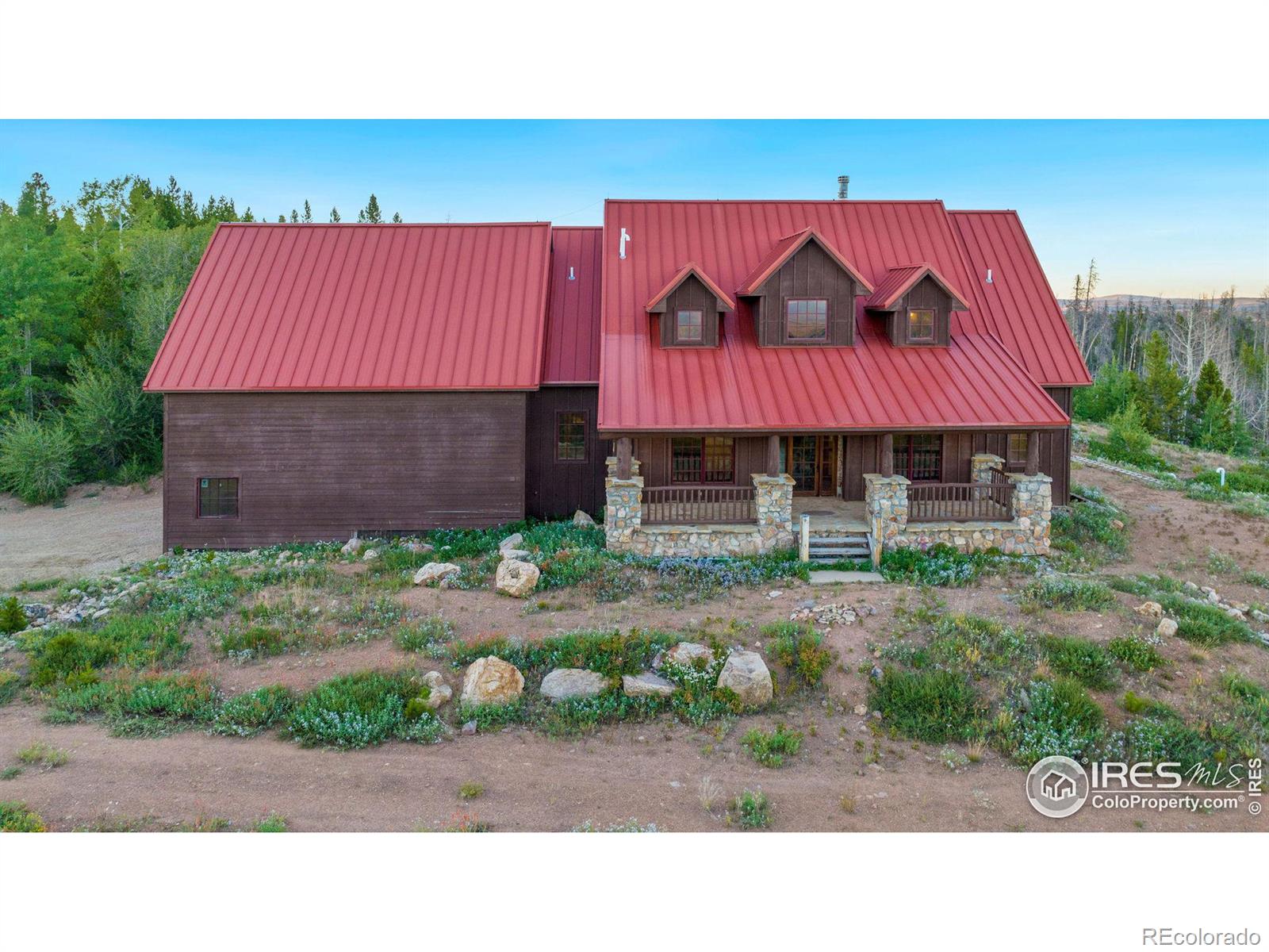 Overhead view of cabin