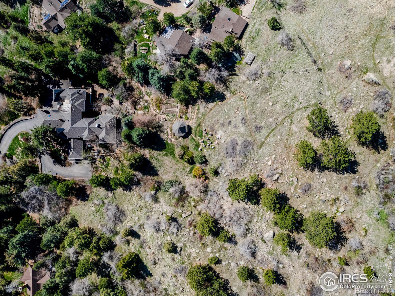 Aerial view of property