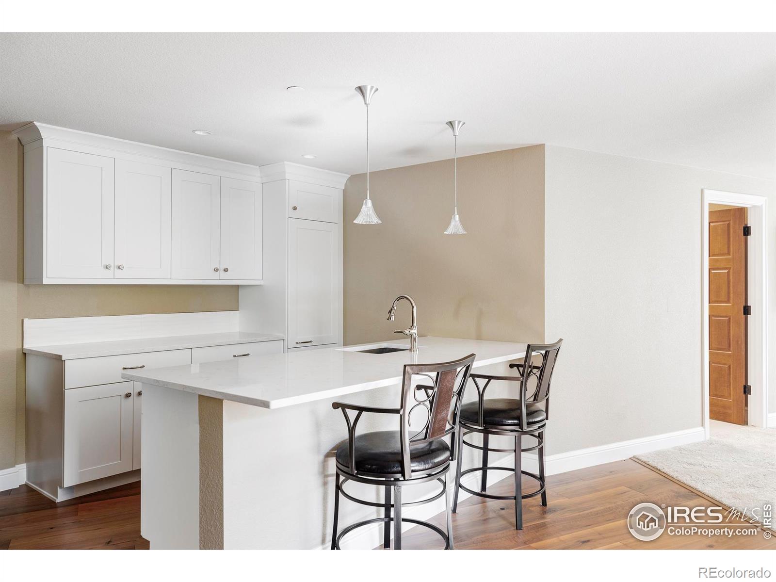 Lower level guest suite kitchen.