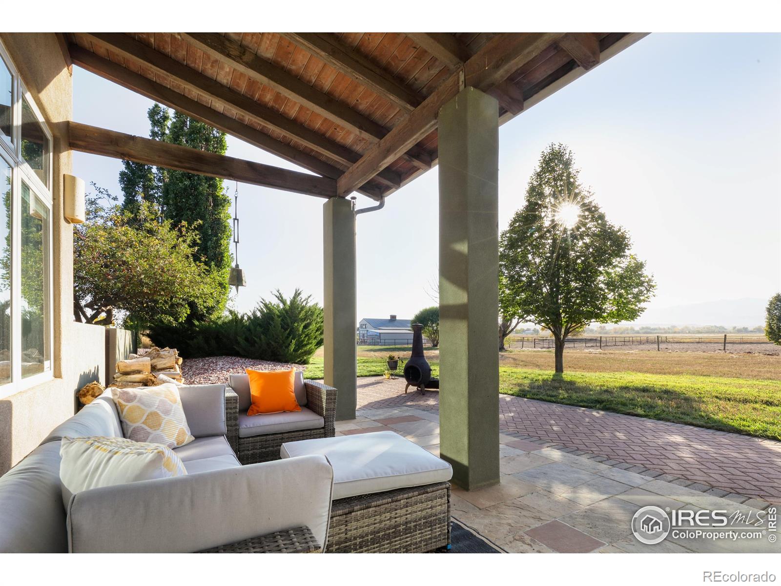 One of 3 outdoor seating areas -   Relaxing, central courtyard with hot tub and forever views