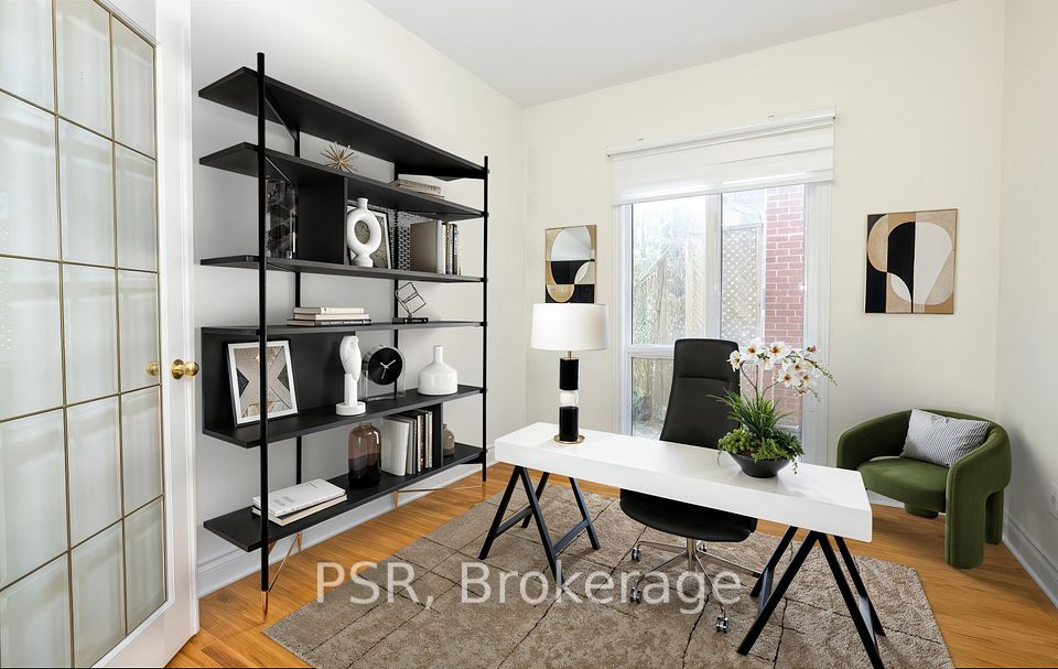 Office / Library - Virtually Staged