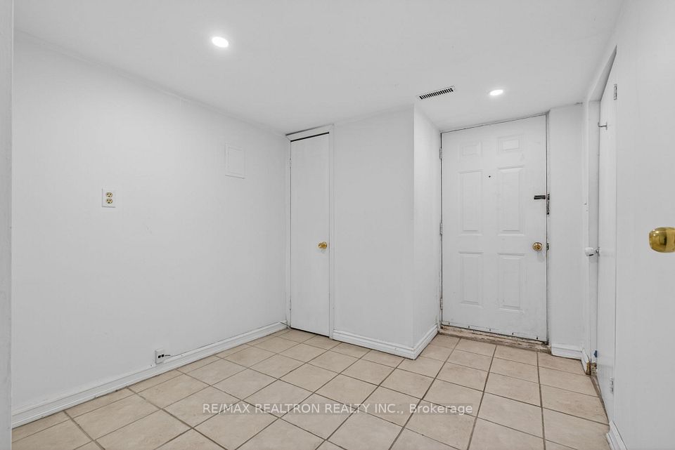 Basement entrance and foyer