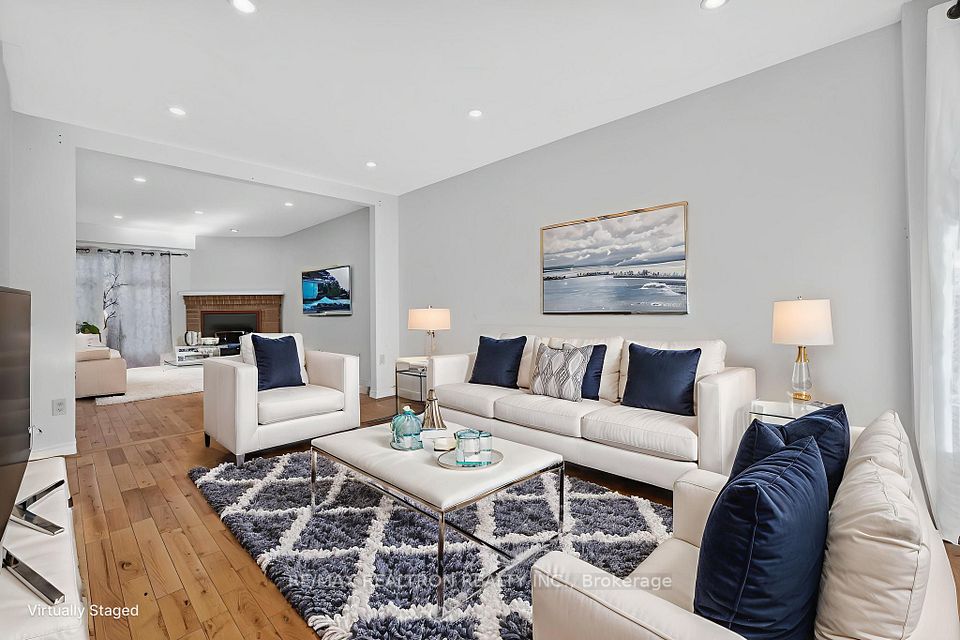 Virtually staged living/family