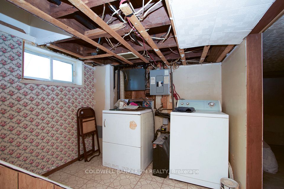 Laundry Room in the Lower Level of the Home.