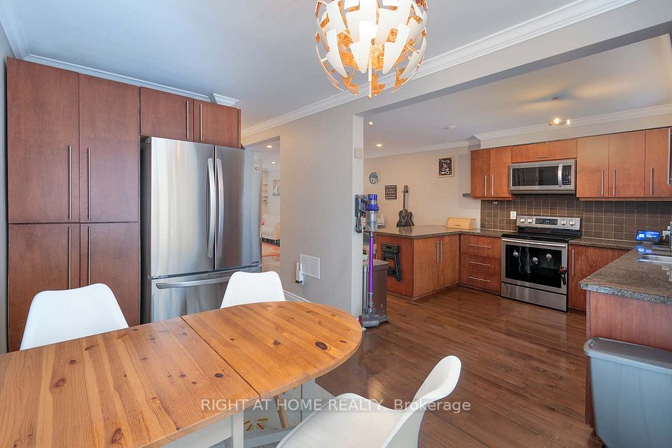 Kitchen Extends Into the Dining Area