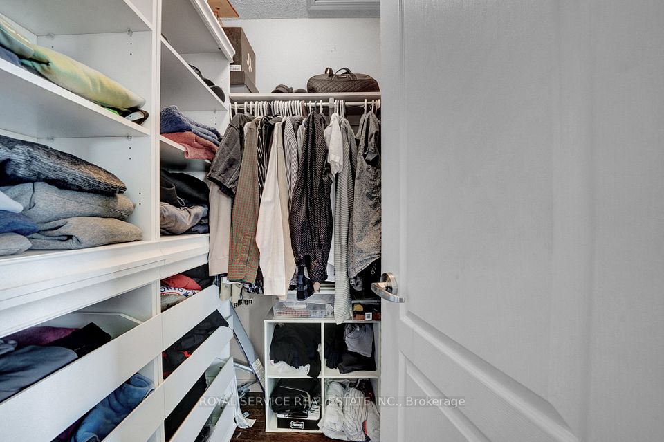 Primary Bedroom has Custom Closet Built Ins