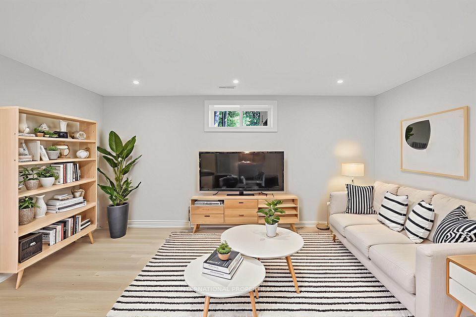 Sitting Room Virtually Staged Lower Level