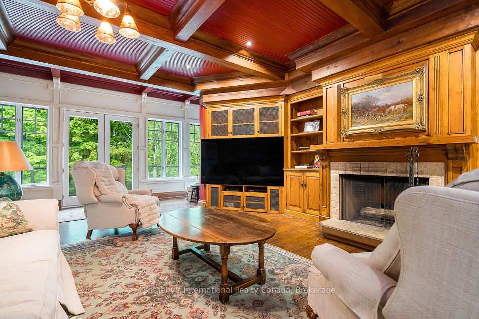 Living room with walk out