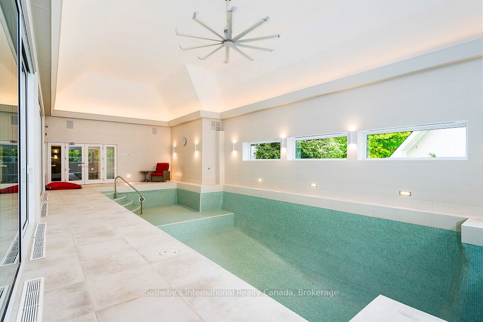Indoor pool and hot tub