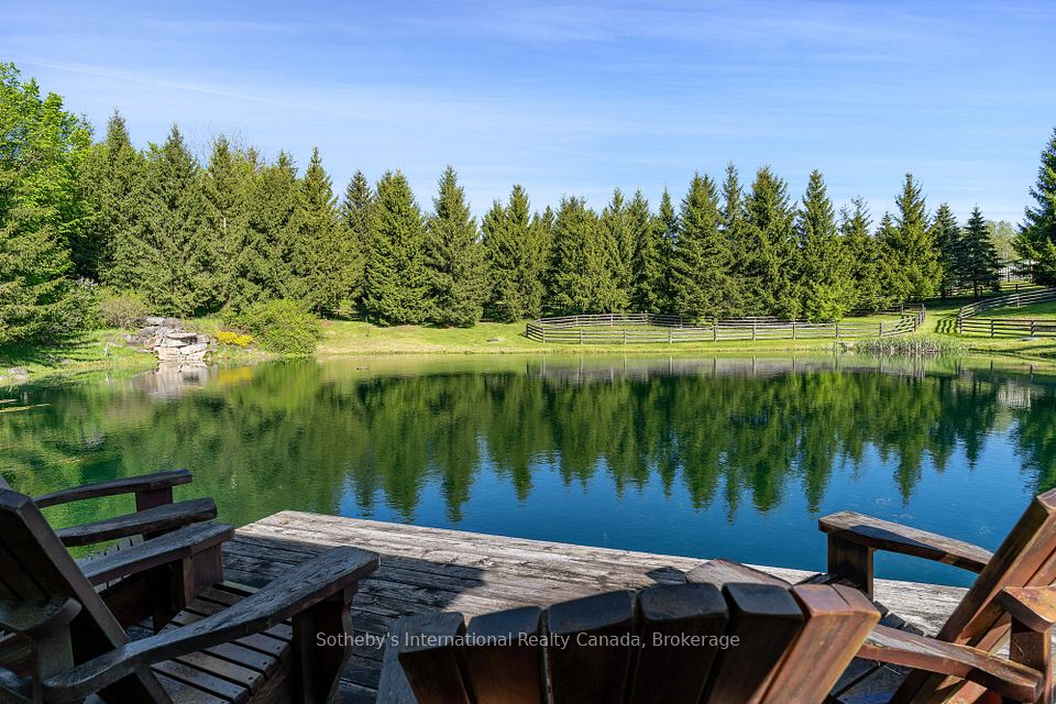 Views to swimming pond